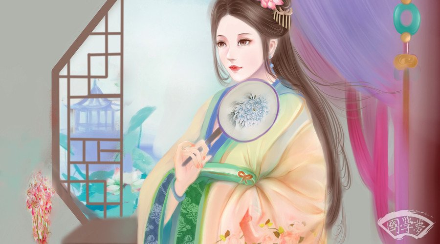 土屬性的字-國學夢-女孩,